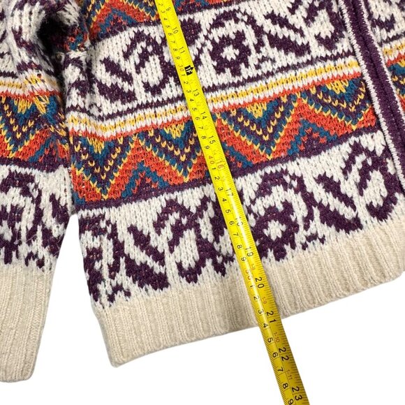 Sloan Rouge Southwestern Full Zip Cardigan Sz.XL Multi Knit Fair Isle Nordic - Picture 6 of 10
